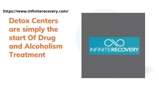 Detox Centers are simply the start Of Drug and Alcoholism Treatment