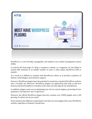 wordpress is a user friendly manageable