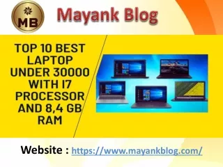 Top 10 Best Laptop Under 30000 With i7 Processor and 8,4 GB RAM
