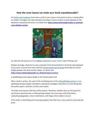 how the cover layout can make your book