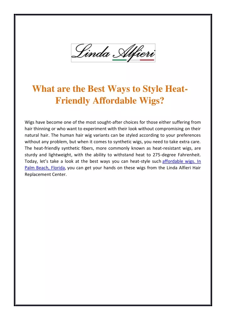 what are the best ways to style heat friendly