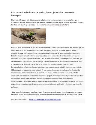 Ibiza - anuncios clasificados de lanchas, barcos, jet ski - barcos en venta - bedpage.es-converted-converted