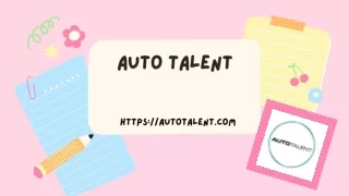 Auto Talent-Find luxury automotive parts