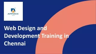 Web Design and Development Training in Chennai