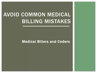 avoid common medical billing mistakes