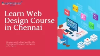Web Designing Course in Chennai - 100% Job Guaranteed, Request Demo