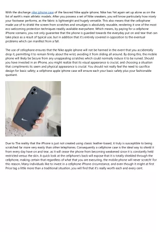 with the discharge nike iphone case