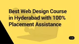 Best Web Design Course in Hyderabad with 100% Placement Assistance