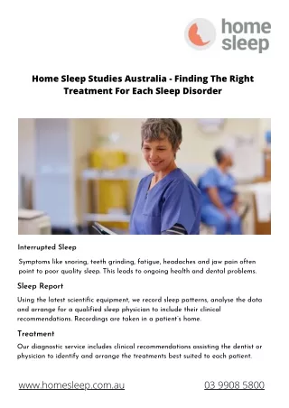 home sleep studies australia finding the right