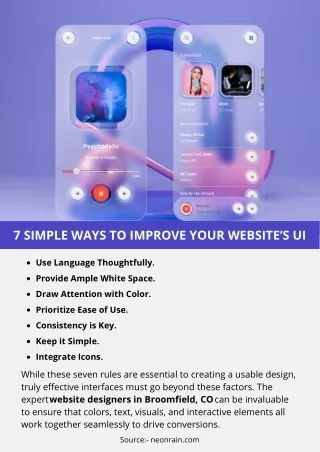 7 SIMPLE WAYS TO IMPROVE YOUR WEBSITE’S UI