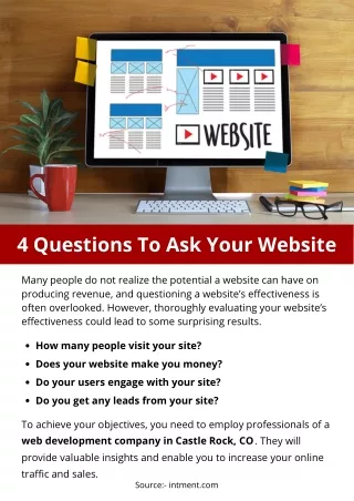 4 Questions To Ask Your Website