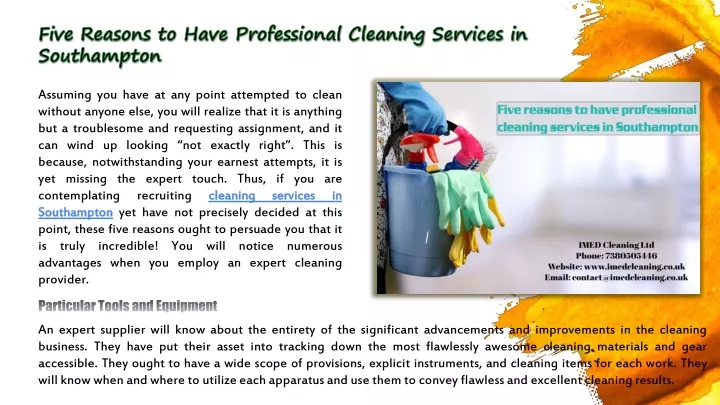 five reasons to have professional cleaning