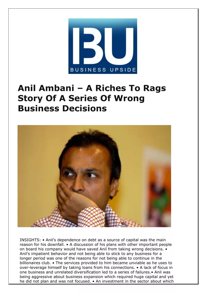 anil ambani a riches to rags story of a series