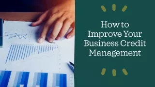 how to improve your business credit management