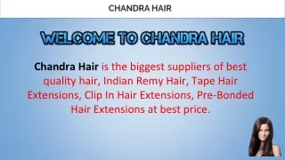 Wholesale Indian Remy Hair Suppliers | Chandra Hair