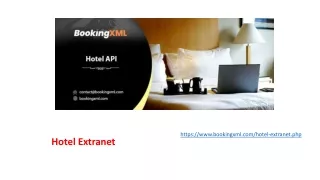 Hotel Extranet