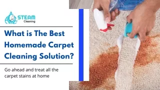 What is The Best Homemade Carpet Cleaning Solution | DIY Carpet Stain Removal
