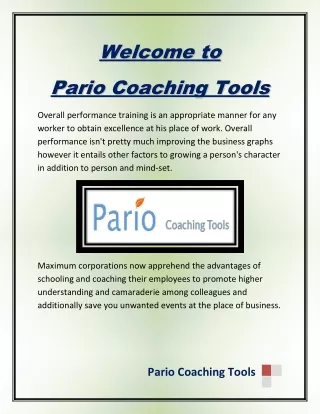Get the best Skill requirements - Pario Coaching Tools
