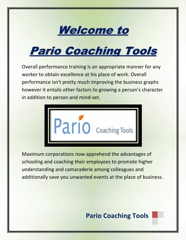 welcome welcome welcome to pario pario pario