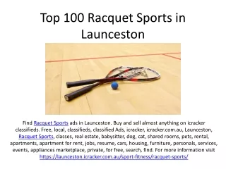 Top 100 Racquet Sports in Launceston