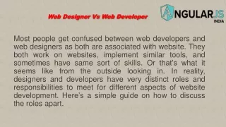 web designer vs web developer