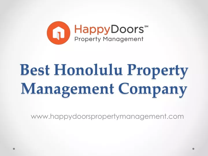 best honolulu property management company