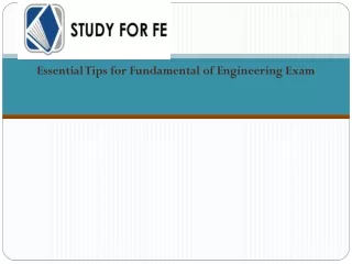 essential tips for fundamental of engineering exam