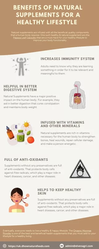 Benefits of Natural Supplements for a Healthy Lifestyle