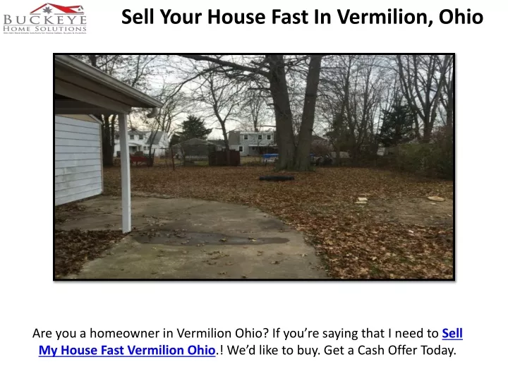 sell your house fast in vermilion ohio