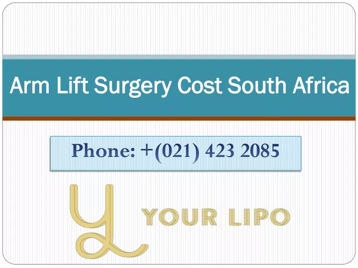 arm lift surgery cost south africa