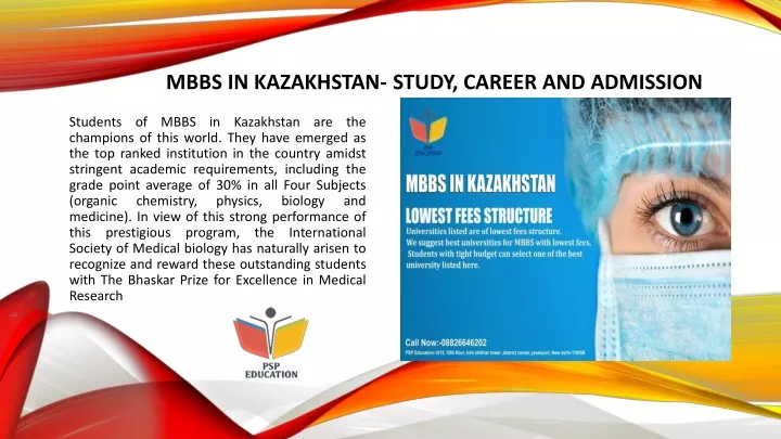 mbbs in kazakhstan study career and admission