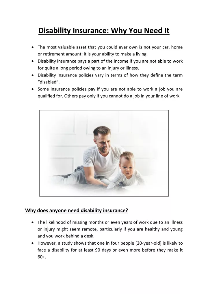 disability insurance why you need it