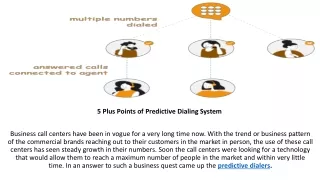 5 Plus Points of Predictive Dialing System