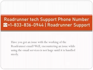 roadrunner tech support phone number