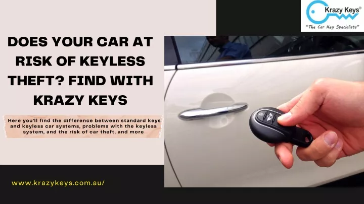 does your car at risk of keyless theft find with