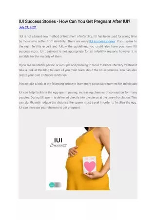 iui success stories iui success stories