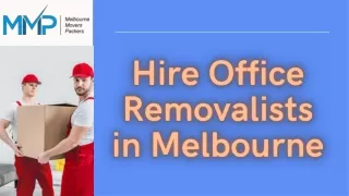Hire Office Removalists in Melbourne - MMP