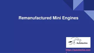 Remanufactured Mini Engines