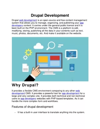drupal development drupal web development