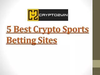 The 5 Best Crypto sports betting sites (detailed review) ⚽ | What makes betting