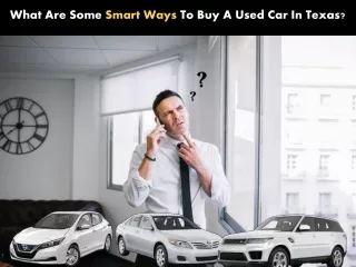 what are some smart ways to buy a used