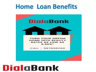 Home Loan Benefits