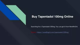 Buy Tapentadol 100mg Online