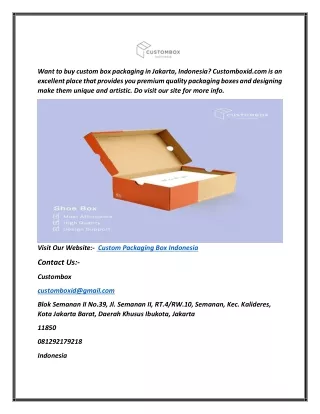 want to buy custom box packaging in jakarta