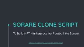 Sorare Clone Script - To Build NFT Marketplace for Football like Sorare