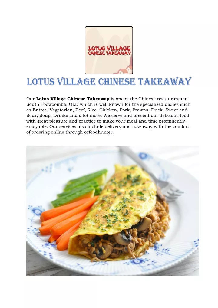 lotus village chinese takeaway
