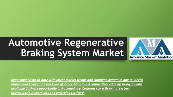 automotive regenerative braking system market