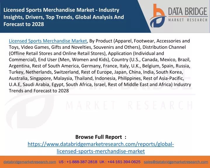 licensed sports merchandise market industry