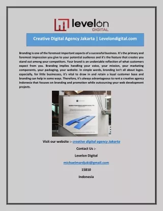 creative digital agency jakarta levelondigital com