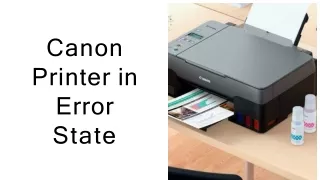 canon printer in  error state
